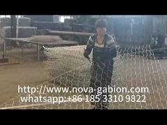 Gabion mesh manufacturing--Hand grip edge
