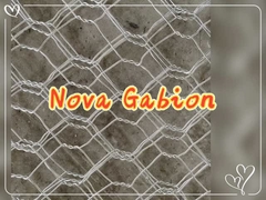NOVA Wire Mesh-Hexagonal Woven Galvanized Gabion - 6mm Wire for Flexible Slope Protection