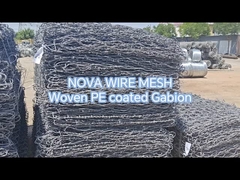 Marine-Grade Woven Gabion - Galvanized + PVC for Offshore Structures