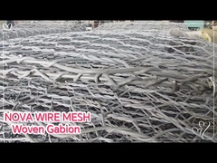 Galvanized Woven Gabion - 210g/m² Zinc Coating for 30+ Year Durability