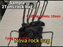 2 Ton Rock Bag Filter Unit For River Control And Temporary Construction Work