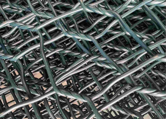 2.7mm 80mmx100mm PVC Coated Gabion Wire Mesh For Riverway Protection