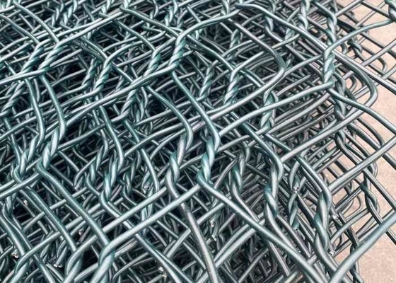 High Strength Galfan Weaving Gabion Wire Mesh 80x100mm For Retaining Structure