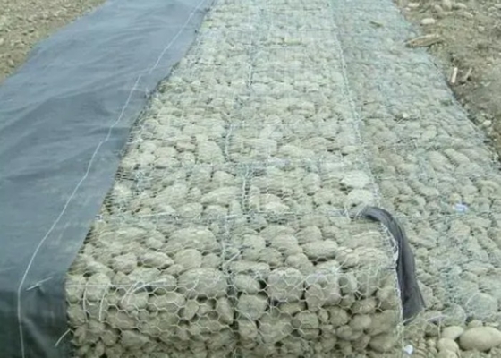 Mesh Size 60x80mm Reno Gabion Mattress High Strength for Retaining Structures