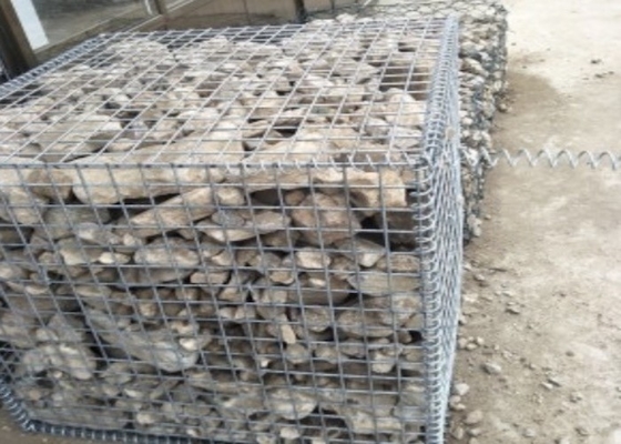 Galvanized Steel Gabion Baskets 2x1x1m Retaining Wall 280g/m2 Zinc