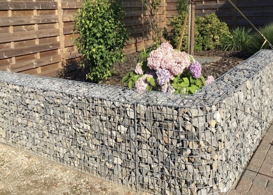 4.0mm Wire Diameter Galvanized Welded Gabion Box As Retaining Gabion Wall