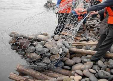 Safety Gabion Mesh Cage 2.0 - 4.0 Mm Wire Diameter Apply To Seawall Protection
