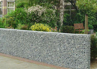 Heavy Zinc Coated Galvanized Wall Basket Square Hole Shape For Gardens / Parks