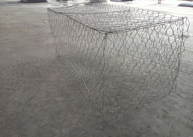Lightweight Woven Hexagonal Gabion Box Galfan Wire Material Bridge Protection