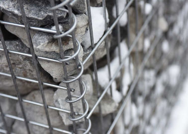 Hot Dipped Galvanized Gabion Cages 3.0-6.0mm Wire Diameter