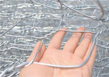 Customized Galvanized Gabion Baskets 80 * 100 Mm Rock Mattresses Woven Wire
