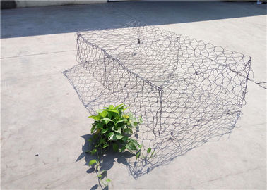 Flood Protection Heavy Duty Woven Gabion Baskets Hexagonal Or Square Shape