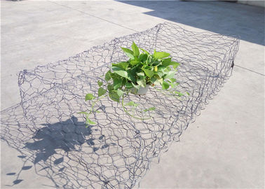 Water Soil Protection Garden Wall Wire Baskets , Metal Cage Filled With Stones