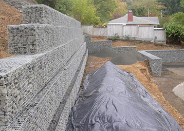 Architectural Retaining Wall Gabion Baskets , d Steel Gabion Rock Cages