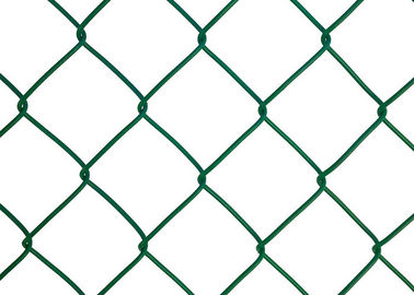 Plastic Coated Chain Link Fence Mesh / Heavy Duty Chain Link Fencing