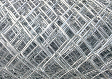Heavy Zinc Coated Chain Link Fence Mesh 2.0 - 5.0 Mm Wire Diameter For Road