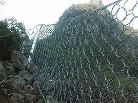 Galfan Ring Net Rockfall Protection Netting Wire Rope Mesh For Slope Protection