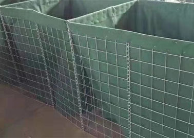 Galvanized Welded Military Gabion Box Security Military Hesco Barrier With Sand