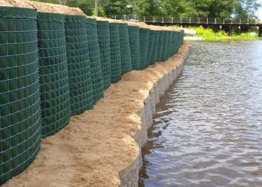 Long Life Welded Military Hesco Barriers / Gabion Mesh Box For Flood Control