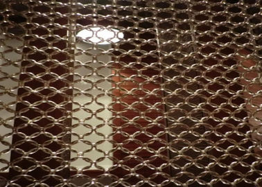 ISO9001 Decorative Wire Mesh Stainless Steel Ring Mesh Screen For Decoration