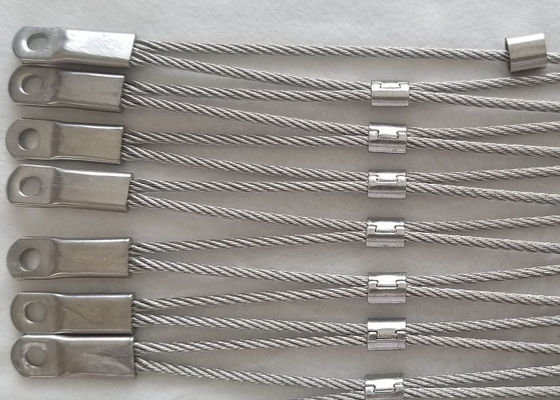 1.6mm 7 * 7 Stainless Steel Wire Rope Mesh For Protection Animal