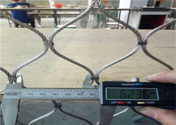 OEM 316 Grade 7x19 Stainless Steel Wire Rope Mesh