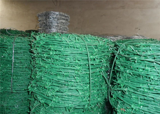 25kg Pvc Coated Barbed Wire , Bulk Coiled Razor Wire