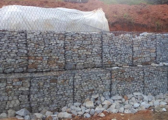 Astm 975 Teramesh Type 2.0mm Metal Gabion Baskets Retaining Wall System