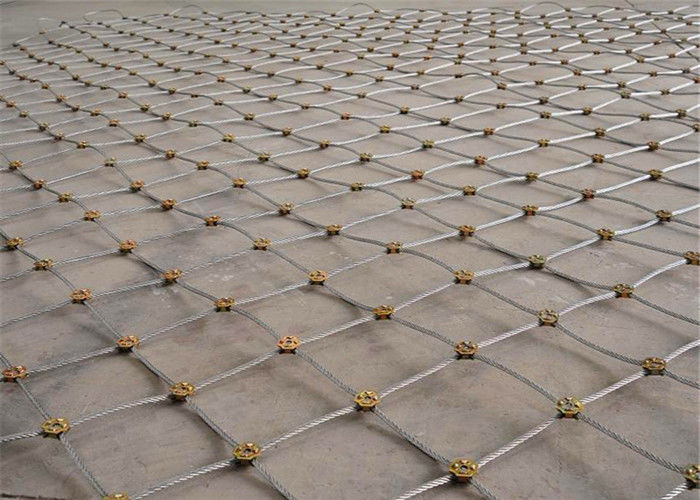 Stainless Steel Safety Wire Mesh Net For Slope Fall Protection ISO9001 ...
