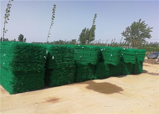 PVC Coated Galvanized Gabion Baskets 2x1x1m Hexagonal Mesh