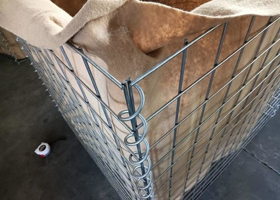 Tan Beige Color itary Barrier Foldable Sand Wall Baskets Sand Type Gabion