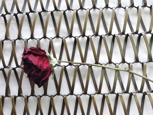Aluminum Flexible Aperture Strength Corrosion Resistant Decorative Wire Mesh