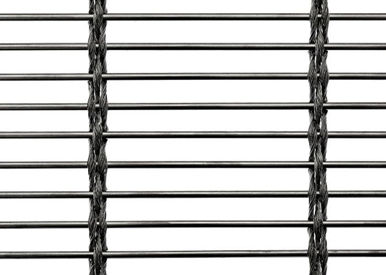 SS 304 Architectural Cable Woven Mesh Panel 3m Width