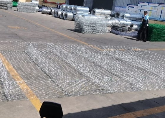 2.2mm  Gabion Mattress Wire Channel Welded Mesh Gabions For Flood Control