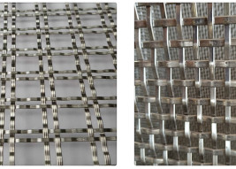 Woven SS 316 Decorative Metal Mesh Screen 3.4x1.1mm Rod Dia