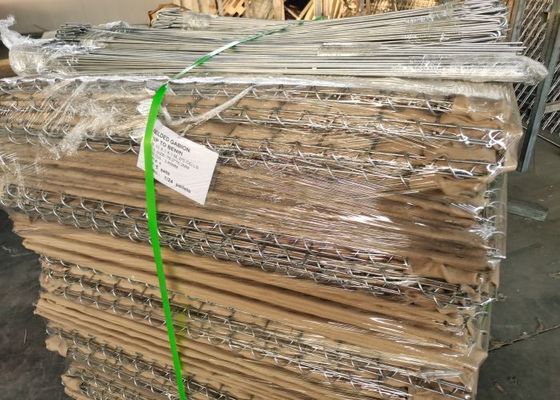 1x1x10m Galvanized Steel Gabion Barrier for  Fortifications