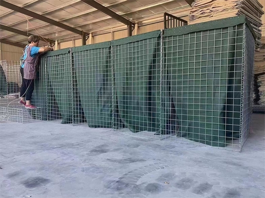 Zinc Coated Welded Defensive Wall Type Defensive Barriers For itary Sand Wall Or Flood Control