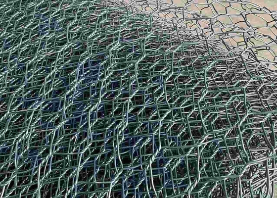 2.7mm PVC Coated Gabion Wire Mesh 80mmx100mm for River Protection
