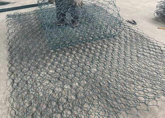 Galfan Gabion Wire Mesh 100x120mm 3.0mm Hexagonal for River Protection