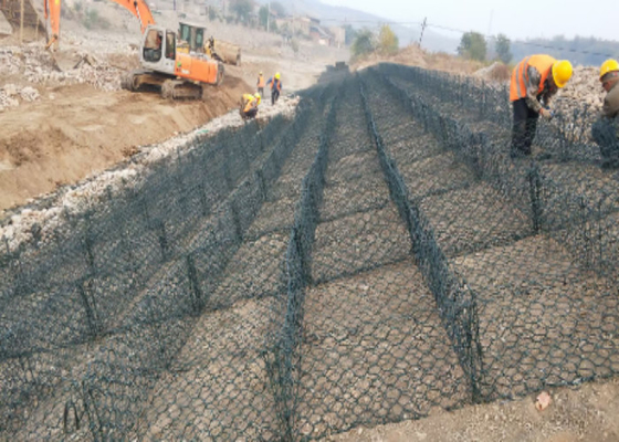 PVC Coating  Gabion Mattress Weaved Mesh Gabion ISO9001 Approved Slope Protection Gabion baskets Mattress