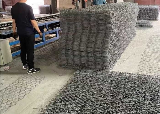 4.0mm Galvanised Gabion Mattresses 60x80mm Mesh Size