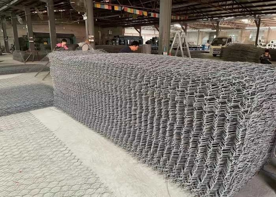 Pvc Coated Garden 2x1x1m  Gabion Mattress Baskets For Water Conservancy Project