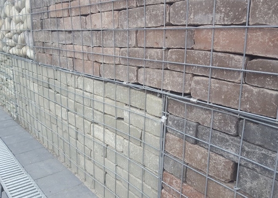 PVC Coated Galvanized Welded Mesh Gabions for Retaining Walls