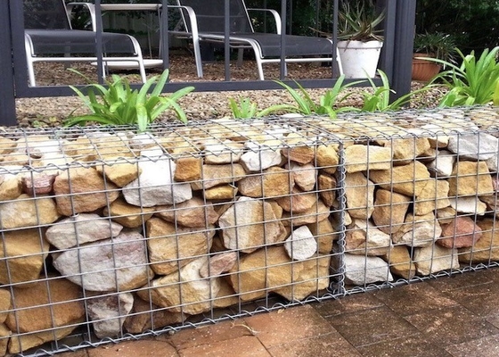 PVC Coated Welded Gabion Mesh 50mmx50mm, 380-550N/mm2 Strength
