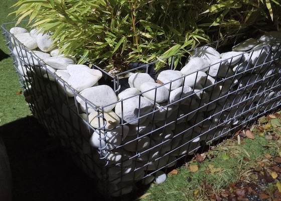 Galvanized Steel Gabion Baskets 2.7mm-4.0mm Wire for Retaining Walls