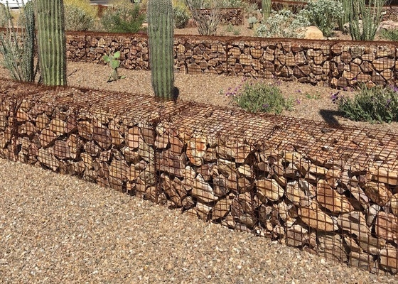 Galvanized Steel Gabion Baskets 2x1x1m Retaining Wall 280g/m2 Zinc