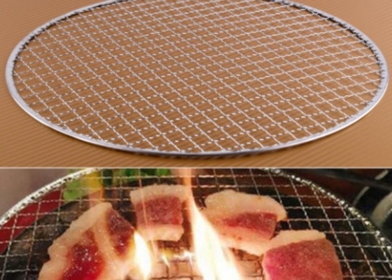 304 Stainless Steel BBQ Grill Mesh Custom Size Heat Resistant