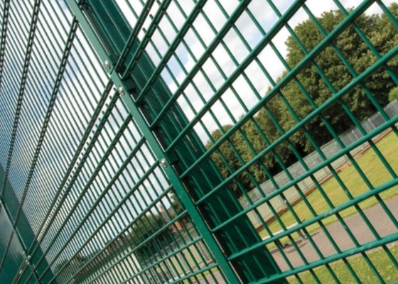 PVC Coated Roll Top Fencing 2m Height Black Anti-Corrosion