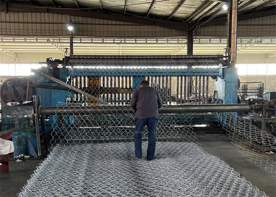 PVC Coated Galvanized Steel Hexagonal Wire Mesh Gabion Boxes with Customizable Cage Sizes