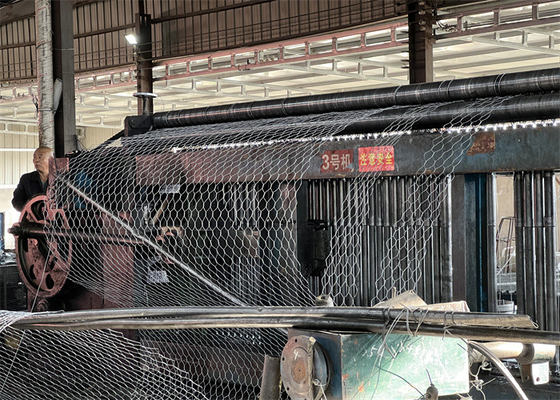 Flood Control 3.2mm Gabion Mesh Cage For Stone Sack gabion boxes River filling gabion bags